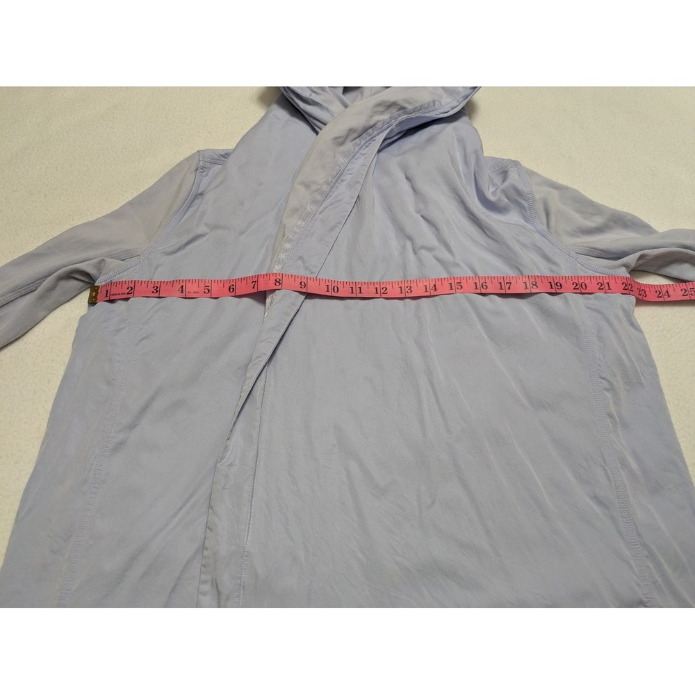 Lululemon Cardigan Blissed Out Wrap Hoodie Sz 8 Purple Lilac Tencel Yoga Active - Picture 15 of 16
